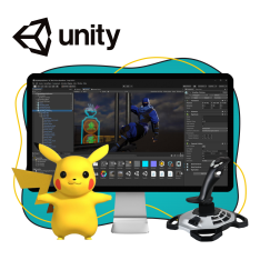 Мир игр на Unity 2D на популярном движке + AI-помощники - КИБЕРшкола программирования для детей, компьютерные курсы для школьников, начинающих и подростков - KIBERone г. Тольятти